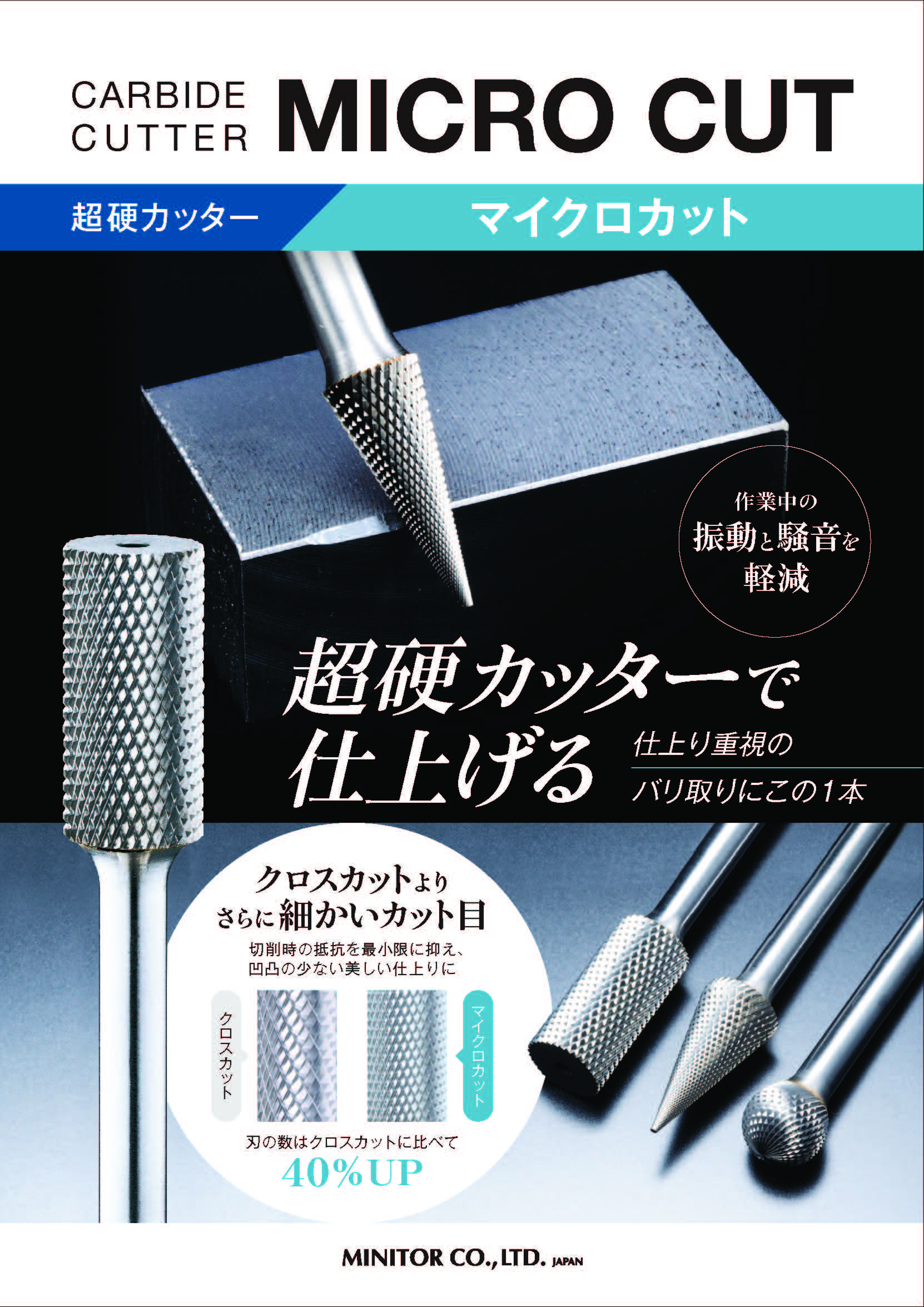 ミニター ミニモ BC4265 超硬カッター スパイラルカット Φ13 MINITOR⁄ミニター Minimo⁄ミニモ 超硬カッター スパイラルカット Φ13